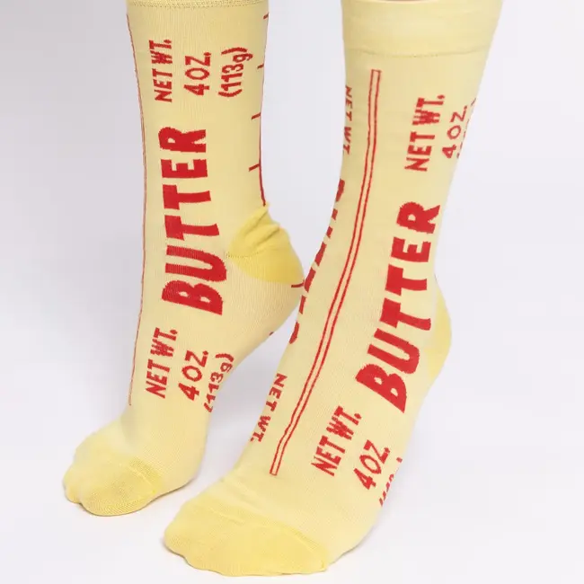 Yellow Owl Men's Socks - Butter