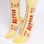 Yellow Owl Men's Socks - Butter