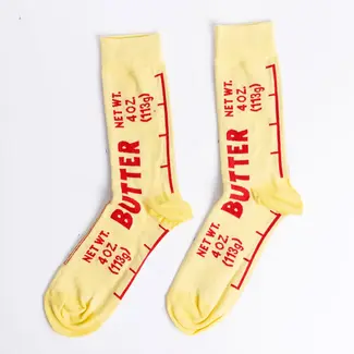 Yellow Owl Men's Socks - Butter
