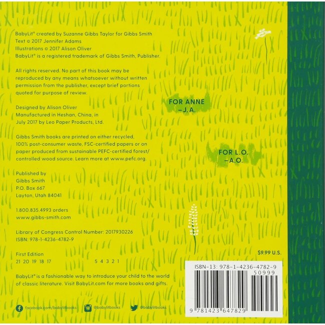 BabyLit Board Book - Anne of Green Gables