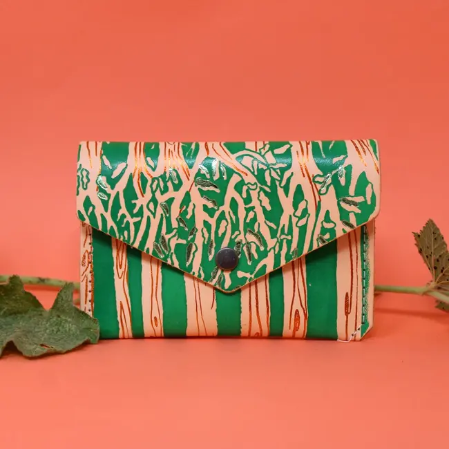 Forest Popper Purse - Peach
