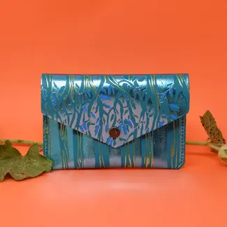 Forest Popper Purse - Turquoise