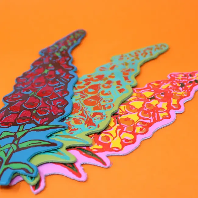 Leather Bookmark - A Good Weed