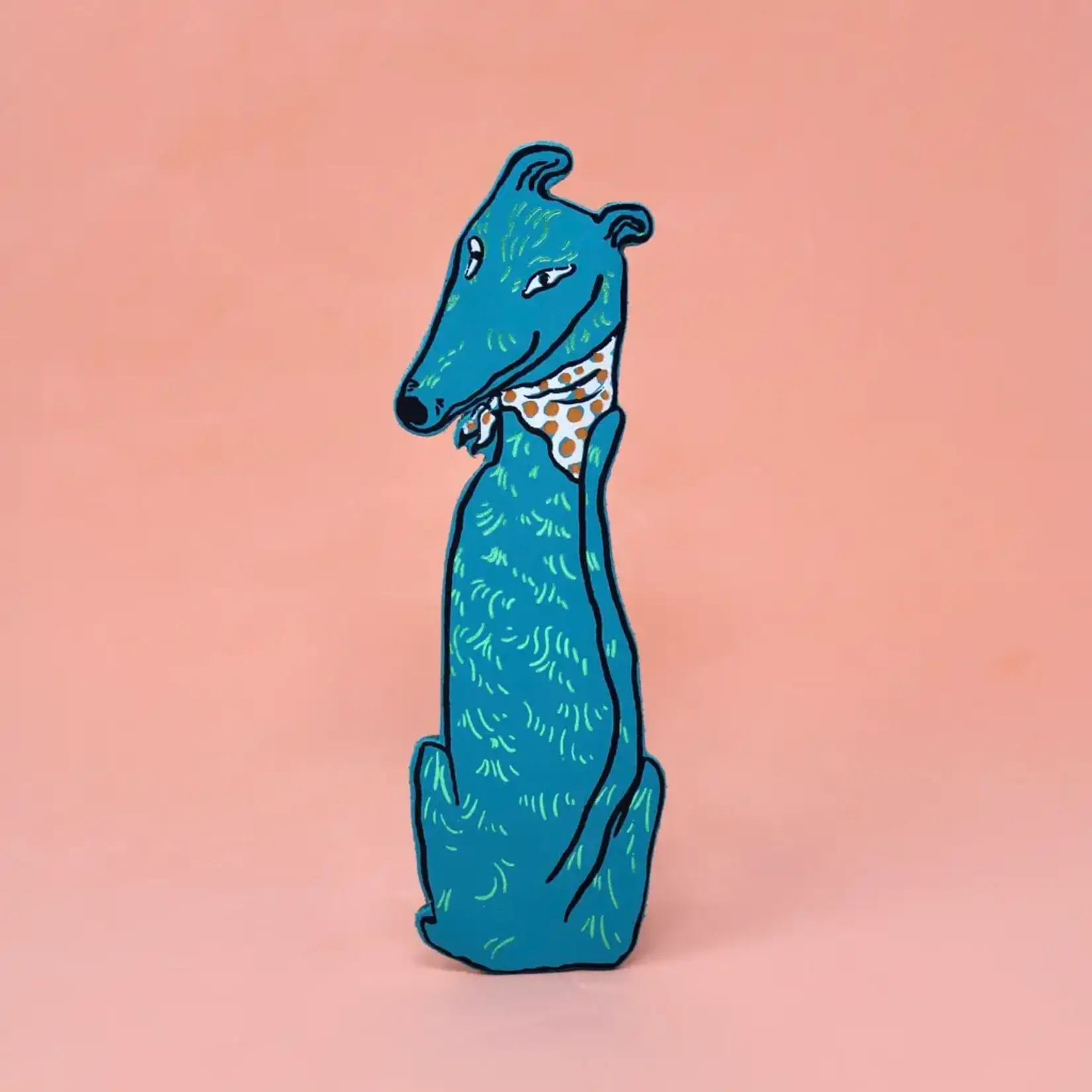 Leather Bookmark - Dog Tails