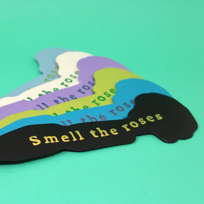 Leather Bookmark - Rose