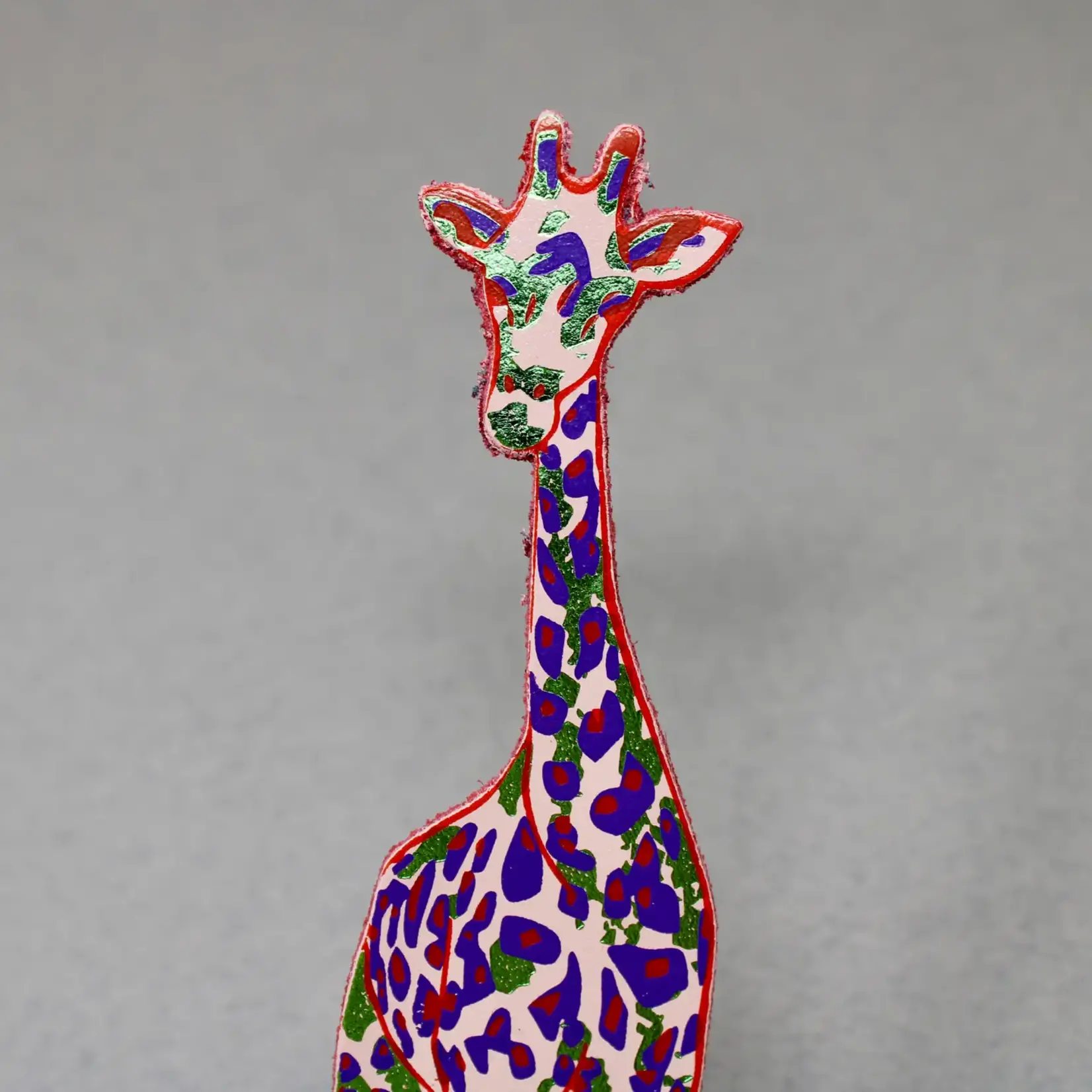 Leather Bookmark - Giraffe