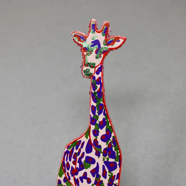 Leather Bookmark - Giraffe