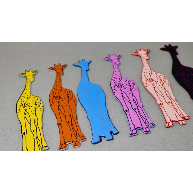 Leather Bookmark - Giraffe