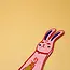 Leather Bookmark - Cute Bunny