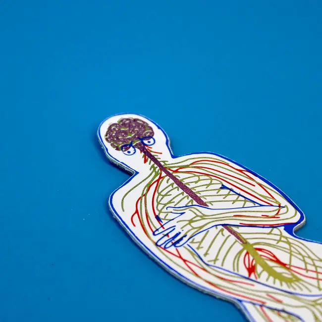 Leather Bookmark - No Need to be Nervous