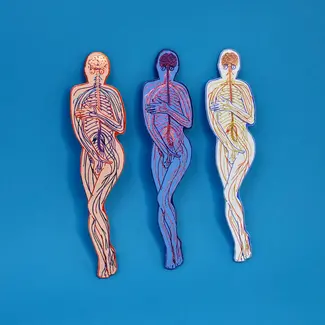 Leather Bookmark - No Need to be Nervous