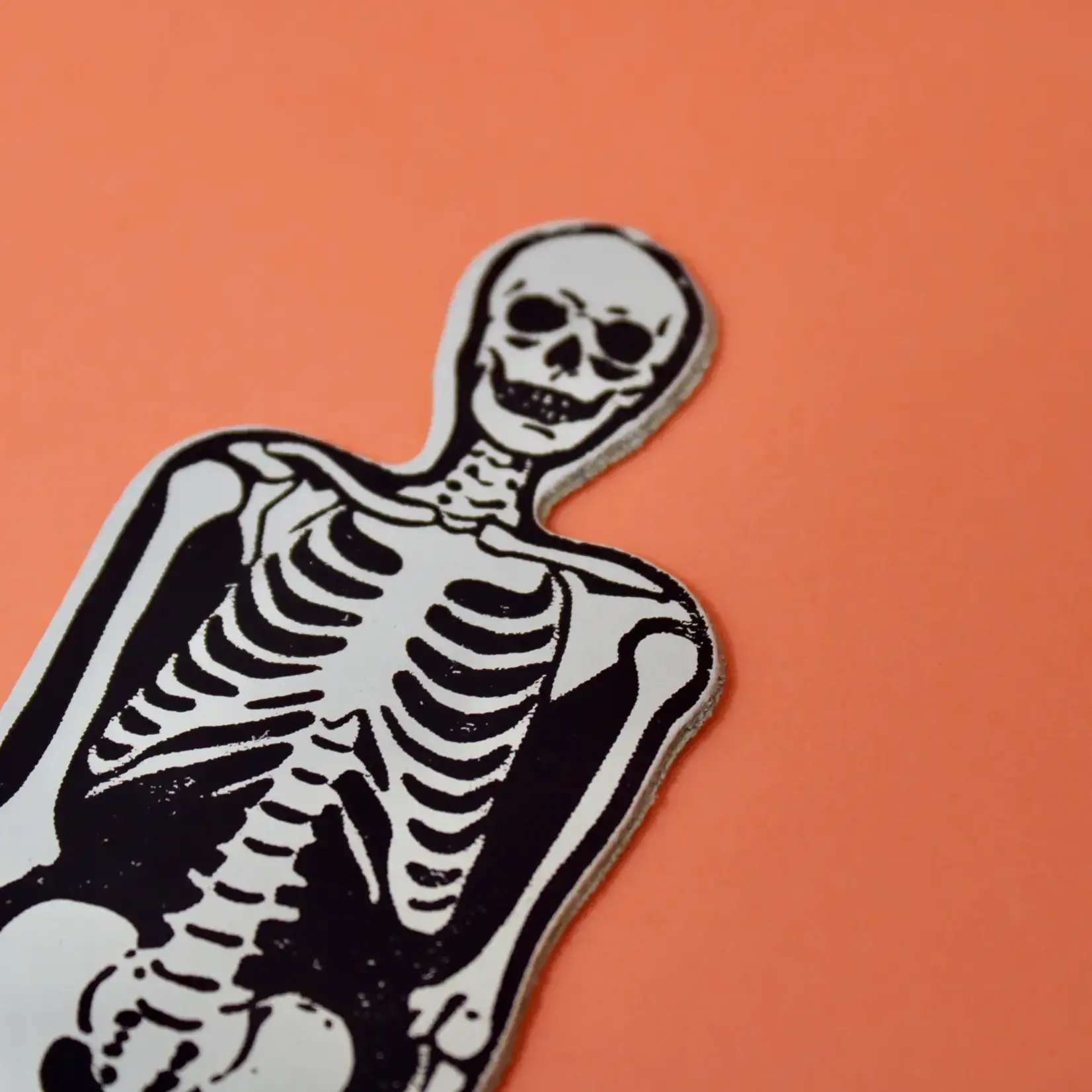 Leather Bookmark - Skeleton