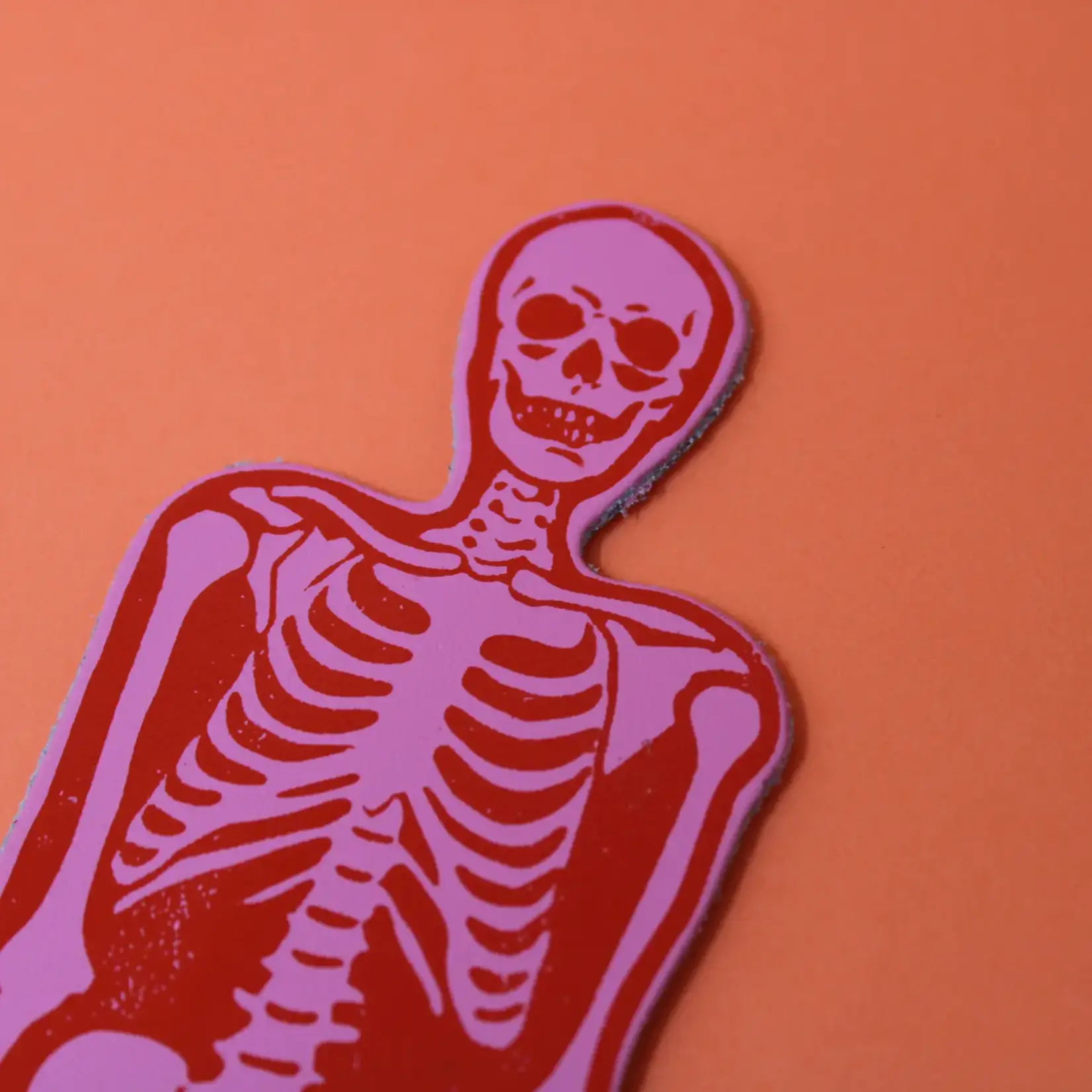 Leather Bookmark - Skeleton