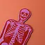 Leather Bookmark - Skeleton