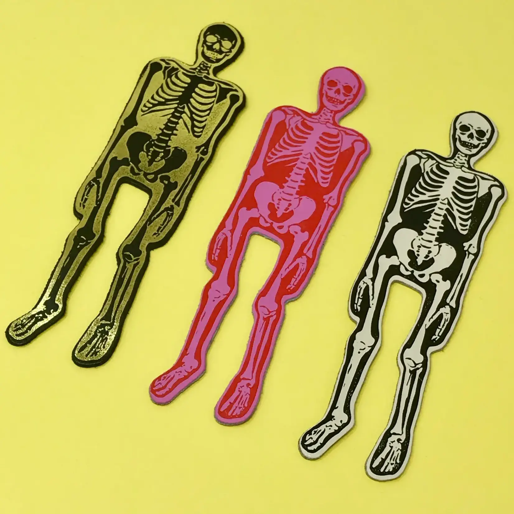 Leather Bookmark - Skeleton