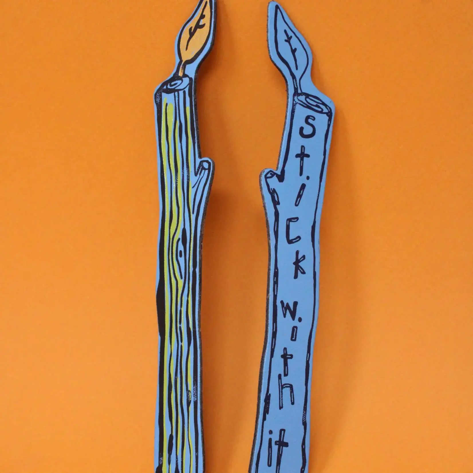Leather Bookmark - Stick With It