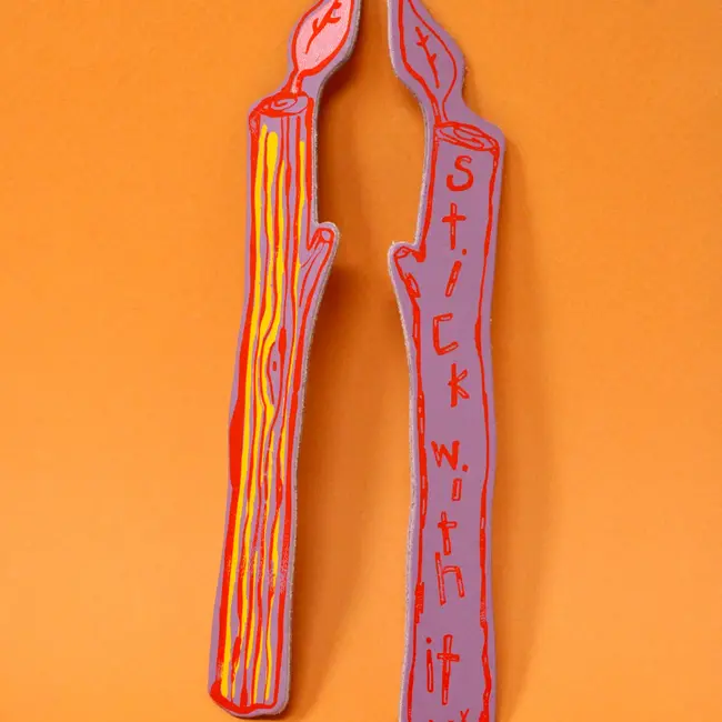 Leather Bookmark - Stick With It