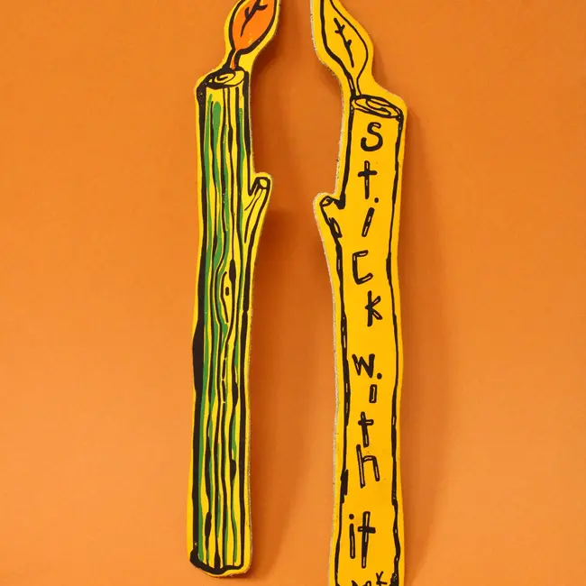 Leather Bookmark - Stick With It