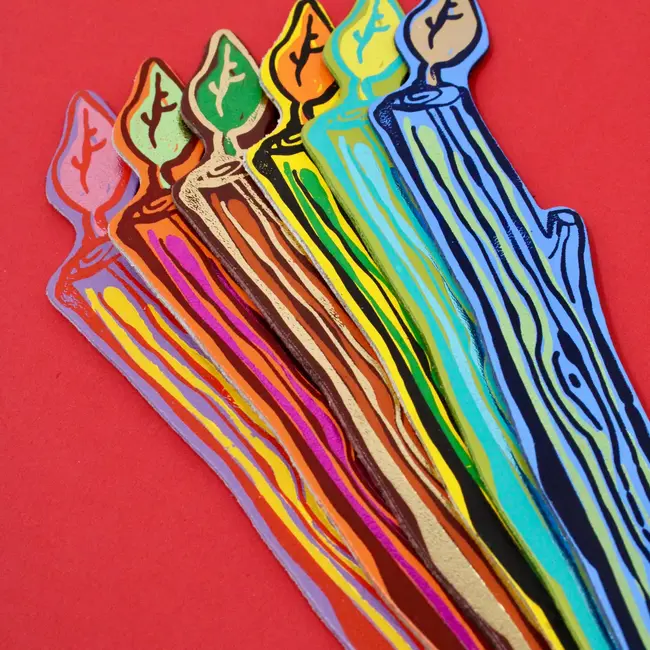 Leather Bookmark - Stick With It