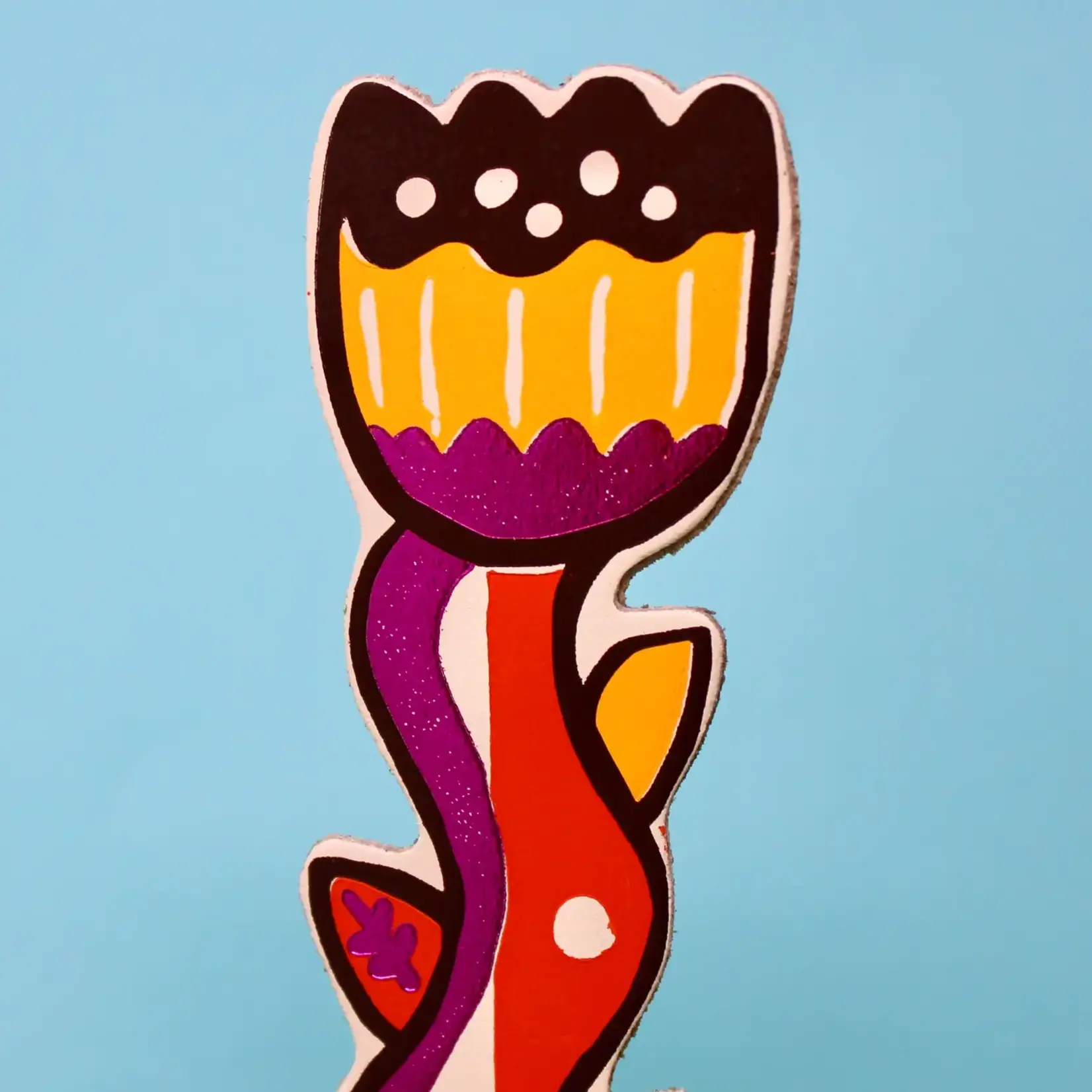 Leather Bookmark - Tulip