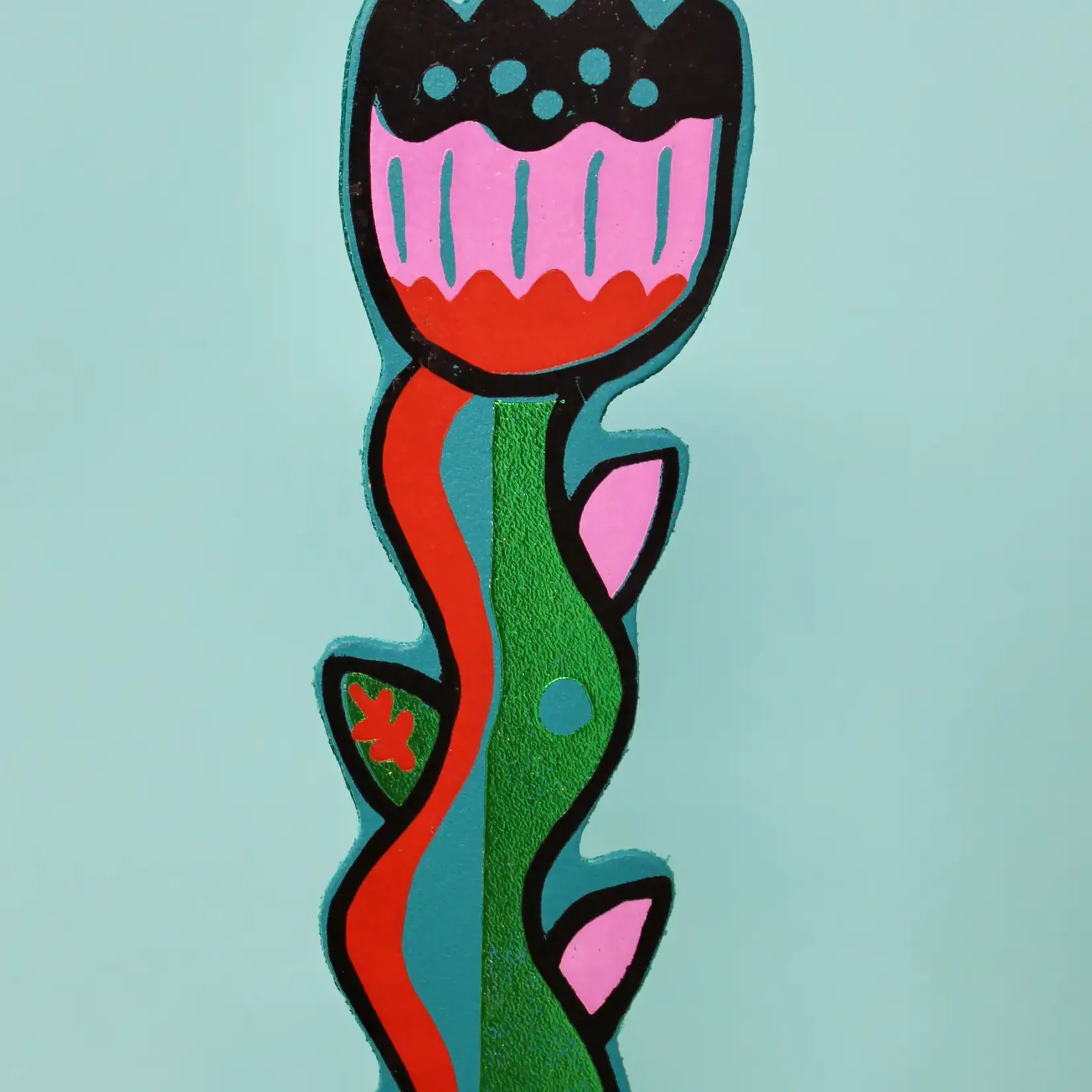 Leather Bookmark - Tulip