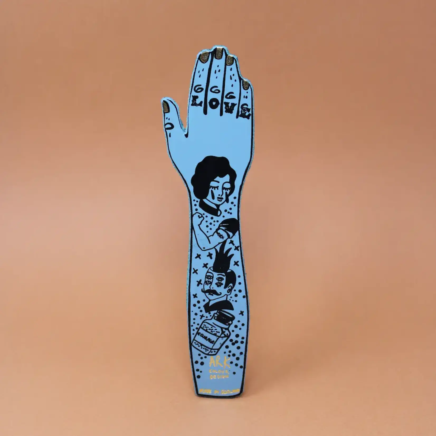 Leather Bookmark - Tattooed Arm