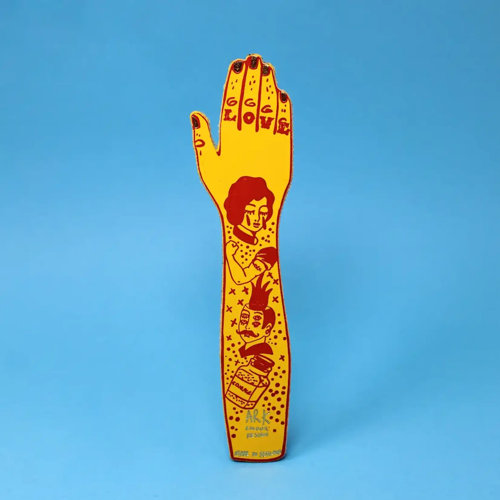 Leather Bookmark - Tattooed Arm