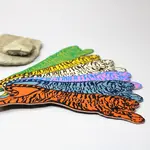 Leather Bookmark - Tiger