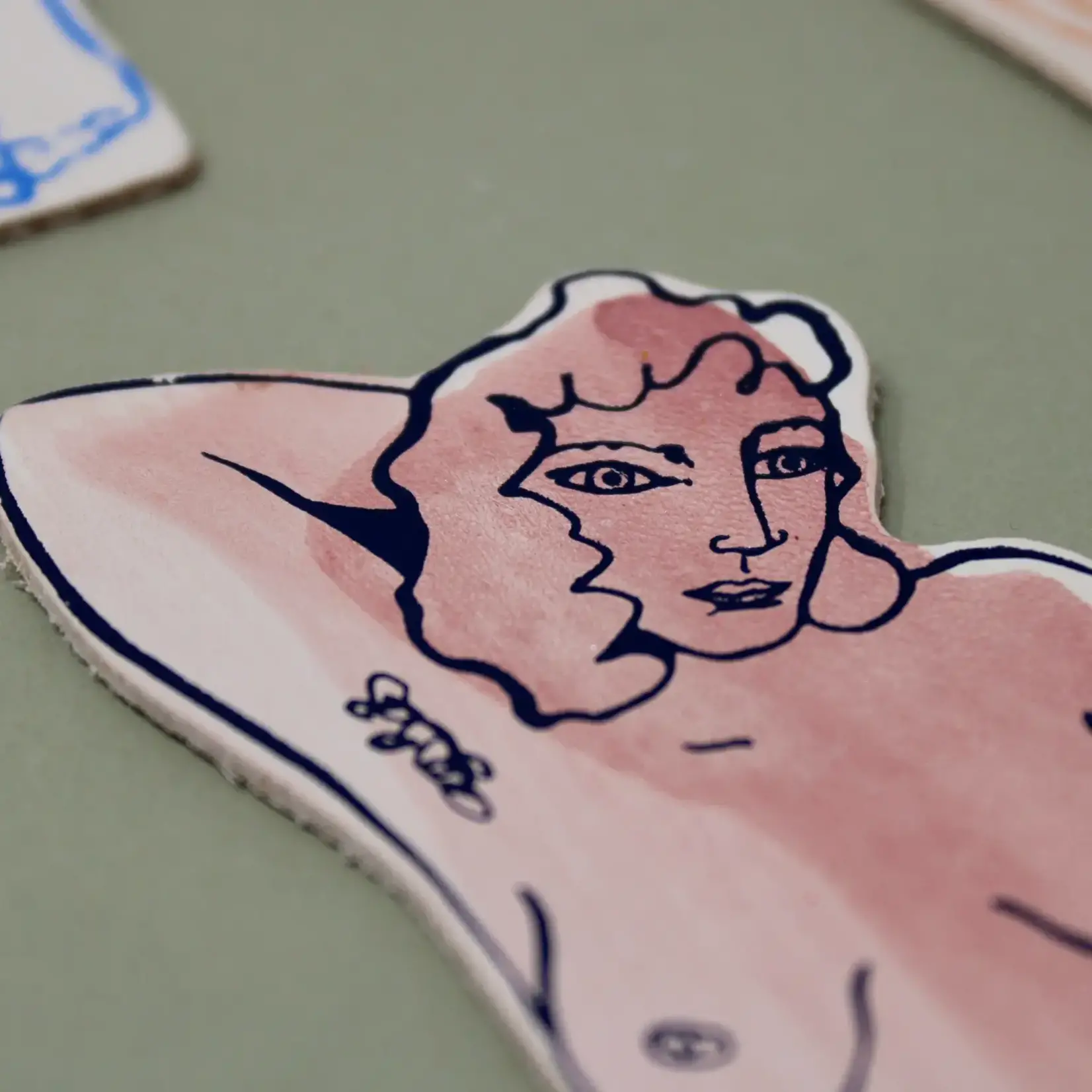 Leather Bookmark - Relaxed Nude