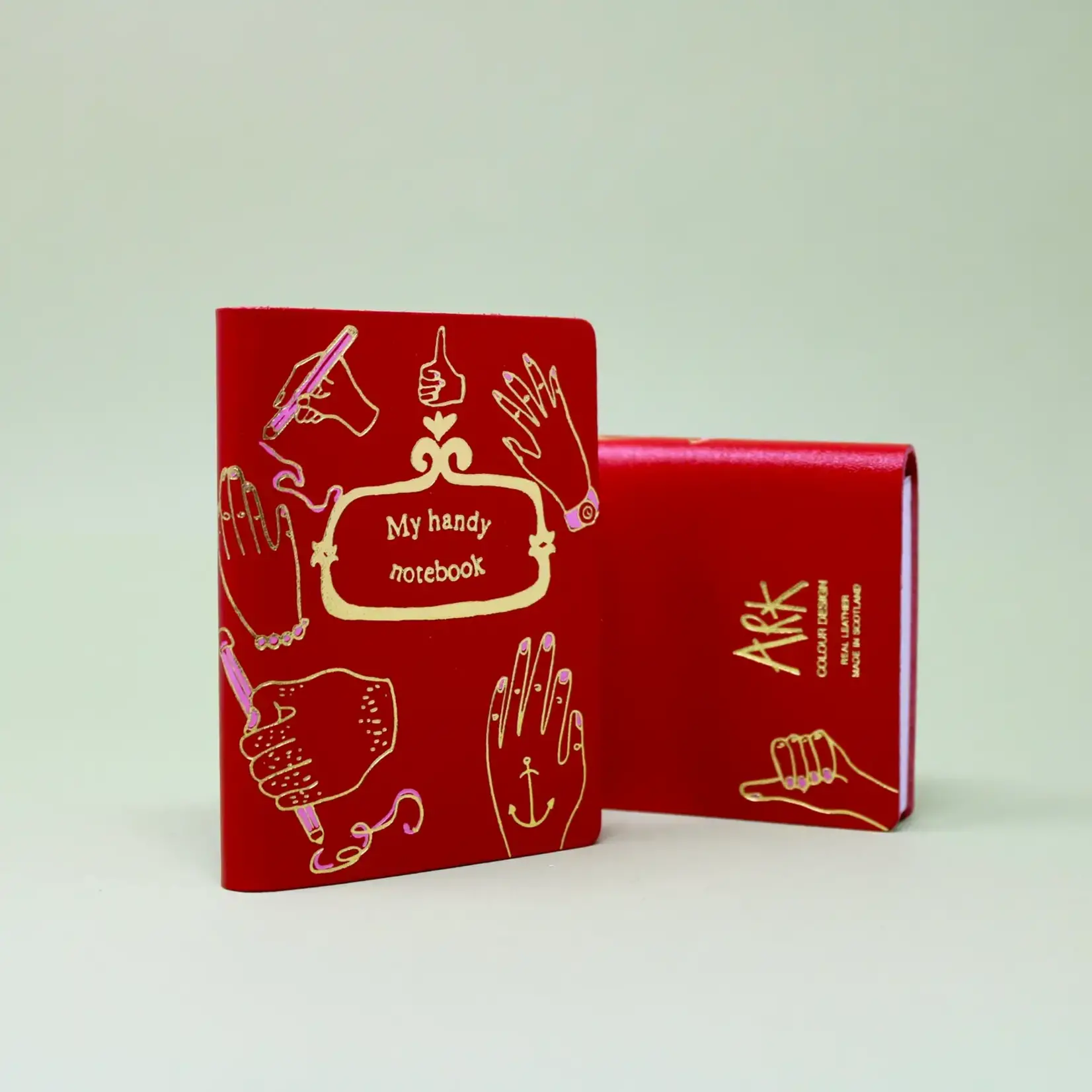 Illustrated Midi Leather Journal - My Handy Notebook