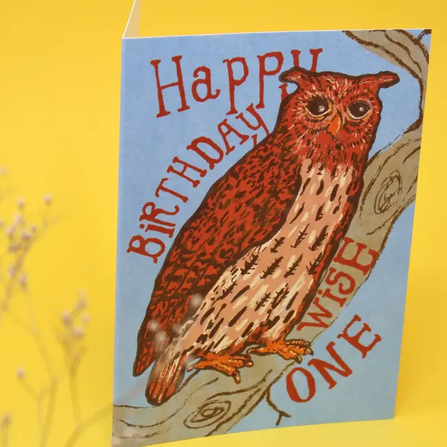 Happy Birthday Wise One Card