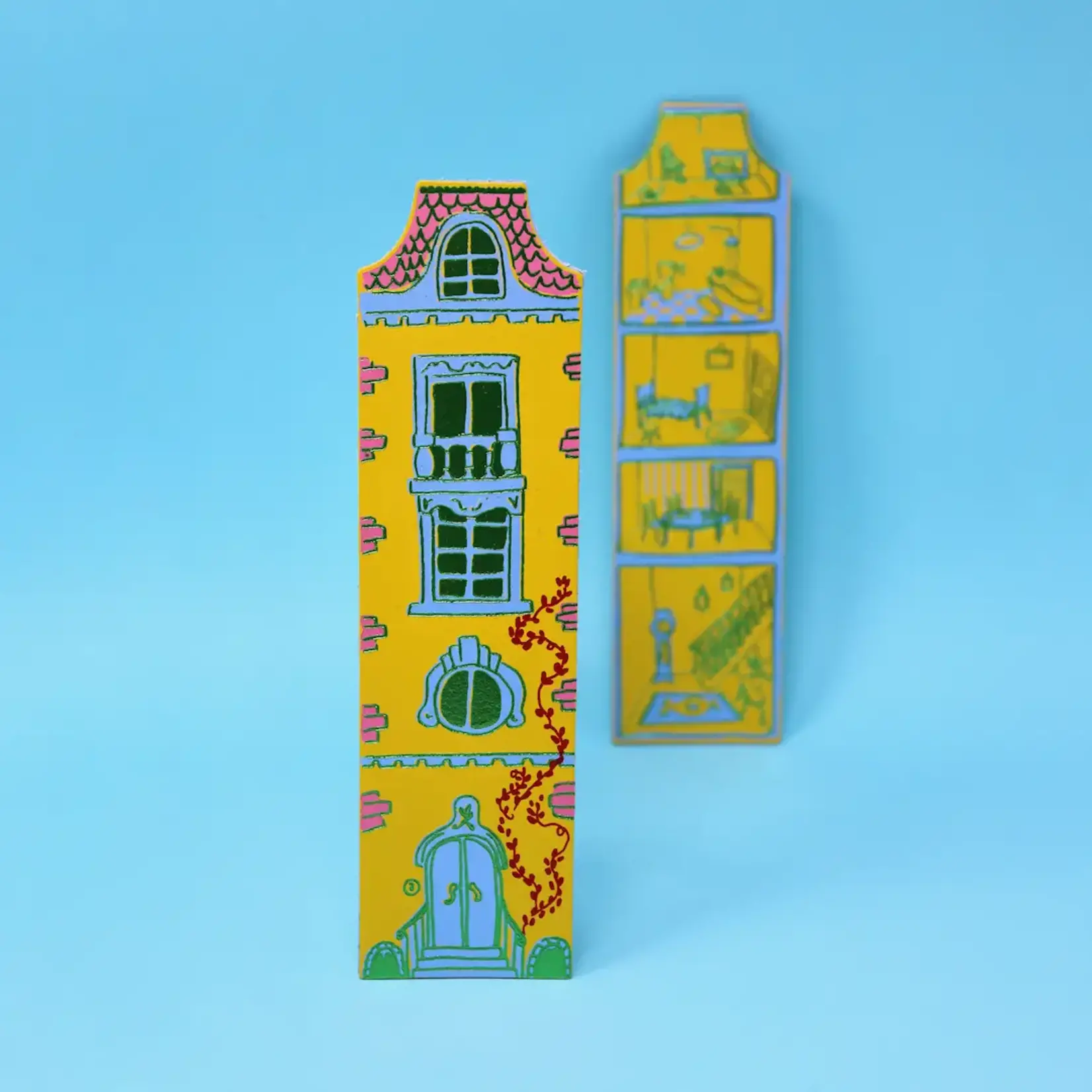 Leather Bookmark - Dolls House