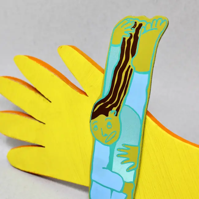 Leather Bookmark - Farted in Yoga