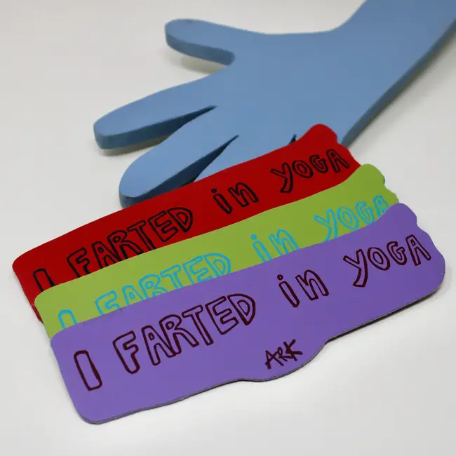 Leather Bookmark - Farted in Yoga