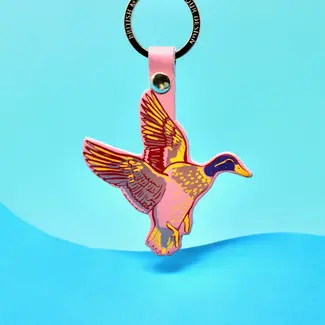 Key Fob - Holy Duck  (Pale Pink)