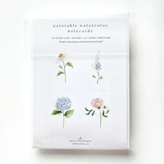Garden Paintable Notecards