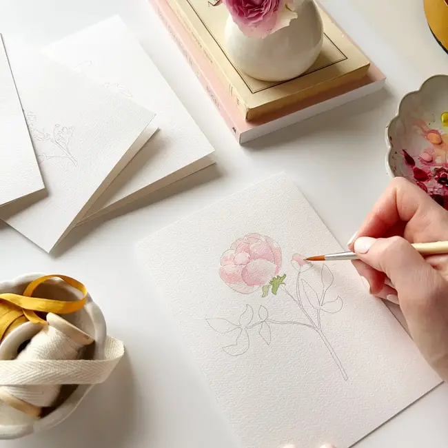 Garden Paintable Notecards