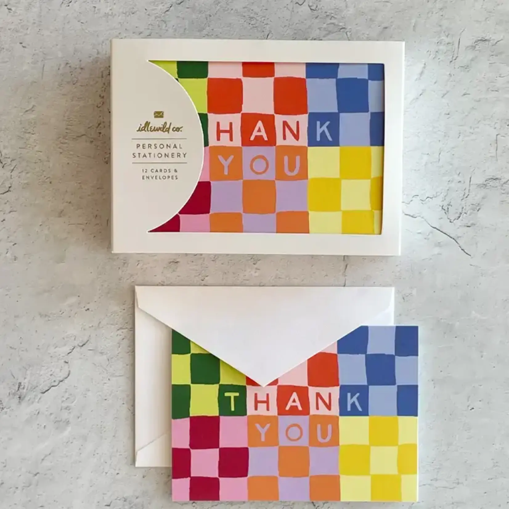 Checky Thank You Boxed Notecards (12)