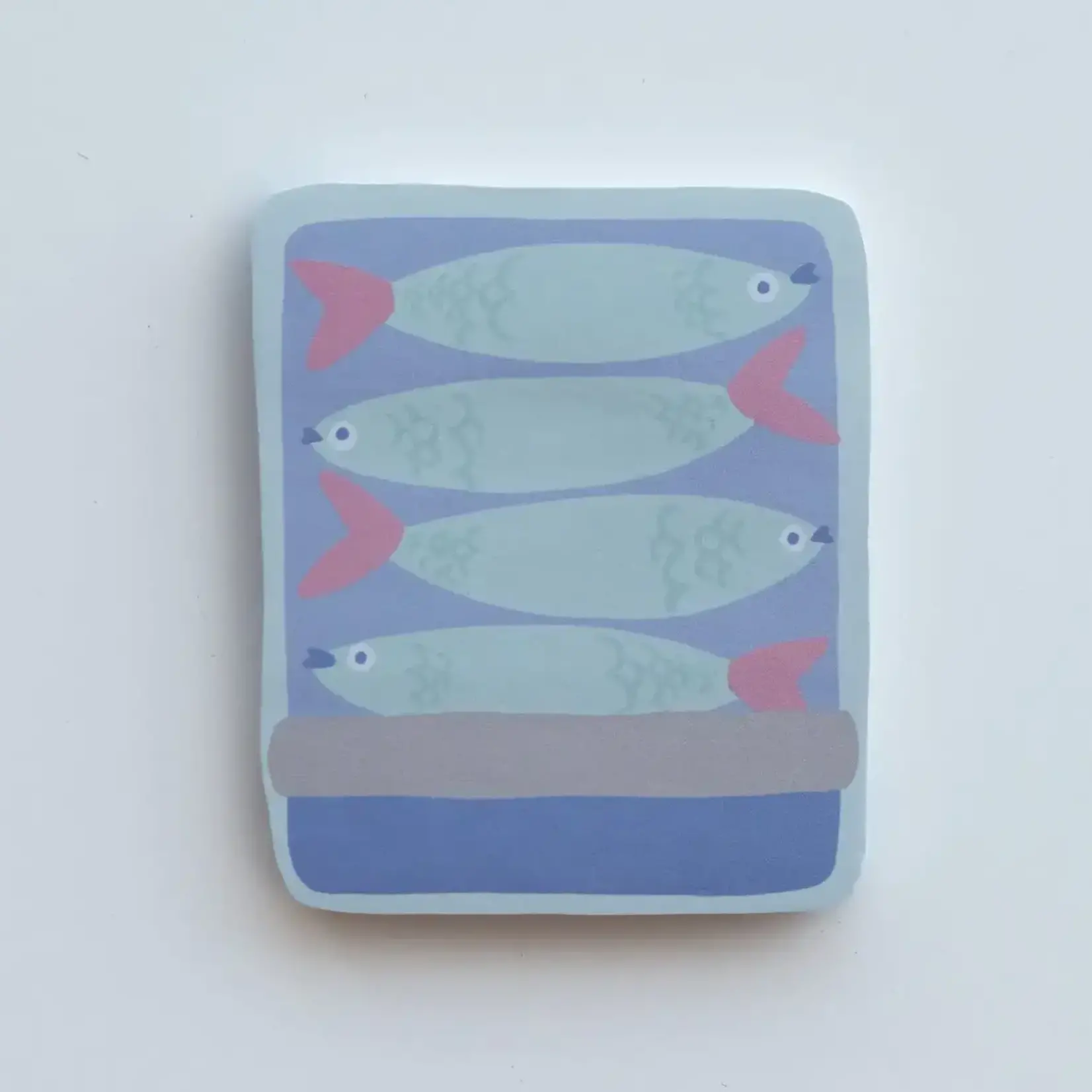 Tinned Fish Die-Cut Sticky Notepad