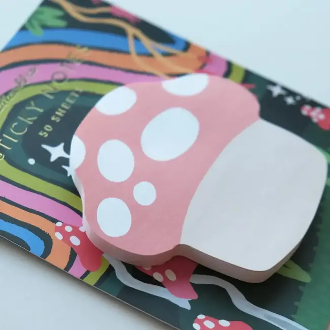 Mushroom Die-Cut Sticky Notepad