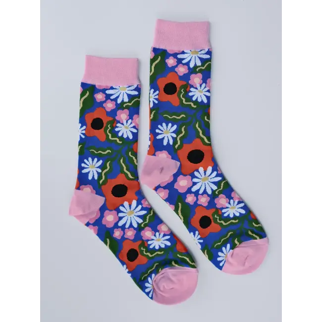 Idlewild Socks Women - Wavy Daisy