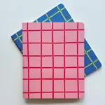 Pink Grid Notebook Duo
