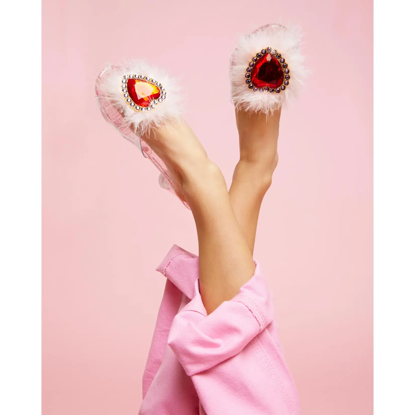 Red Heart Gem & Feather Play Shoes