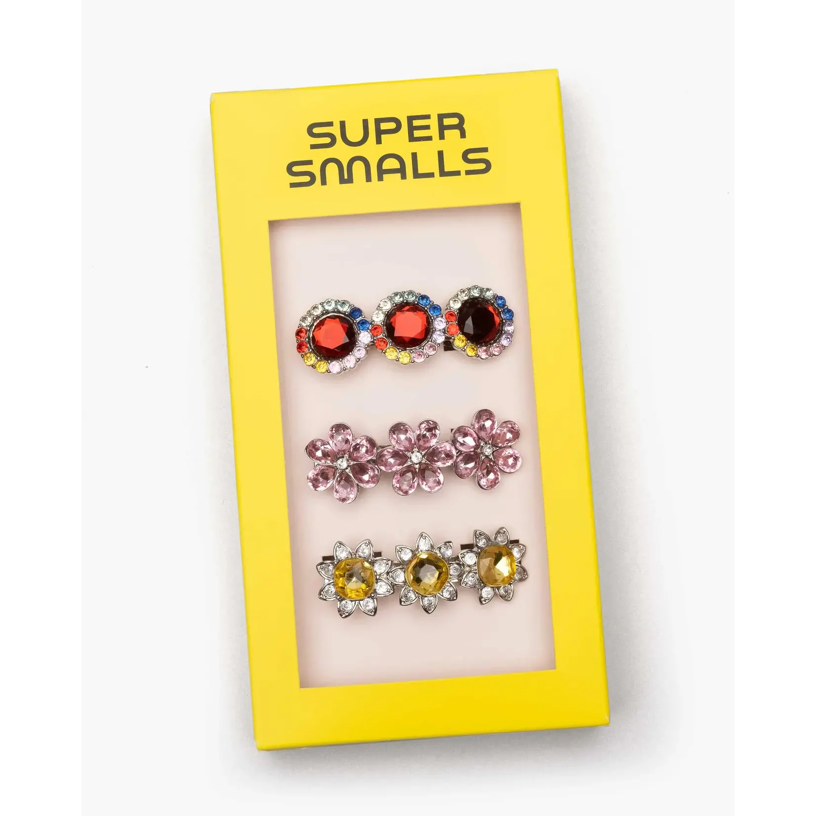 Multi-Colored Gem Hair Barrettes