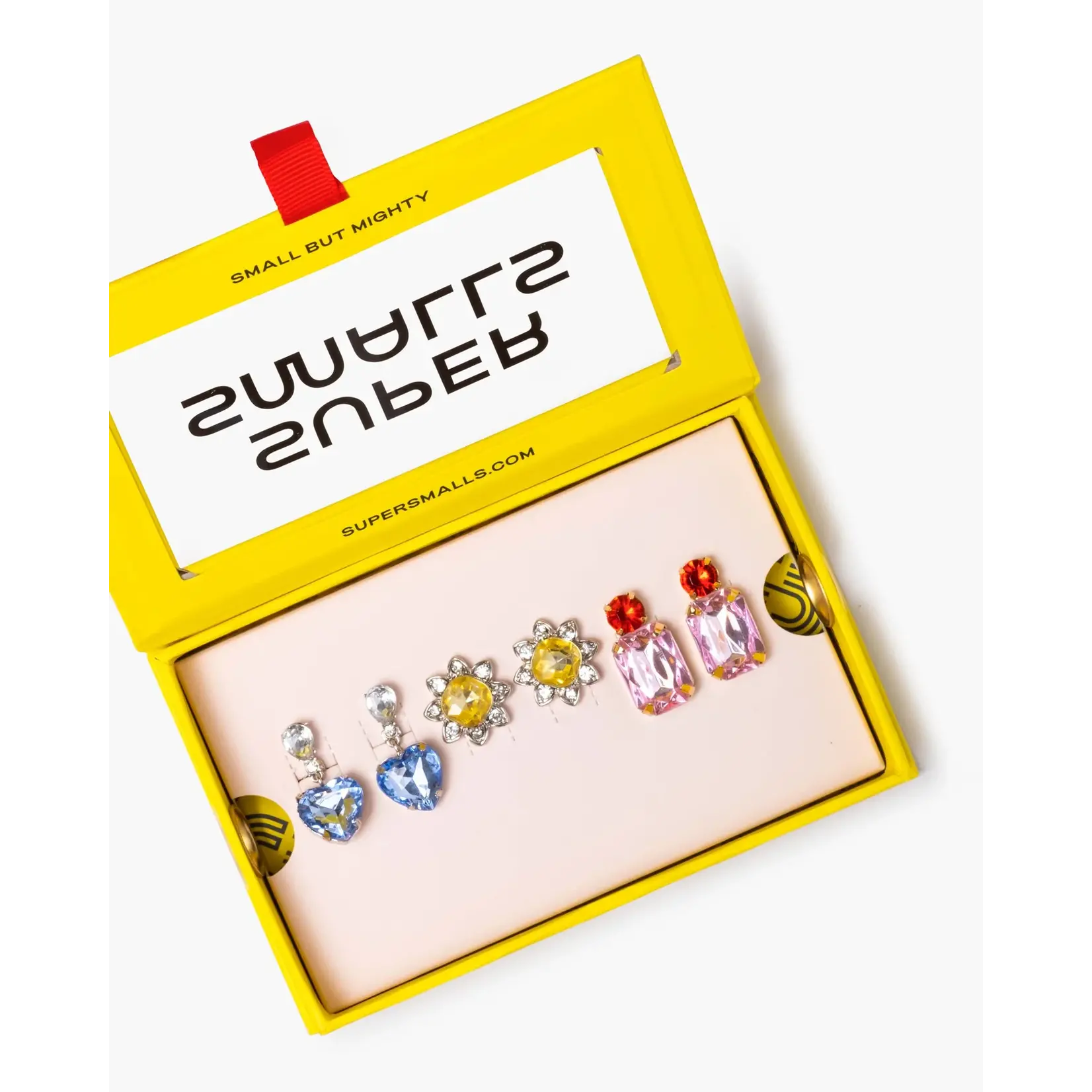 Multi-Colored Gem Clip-On Earring Set