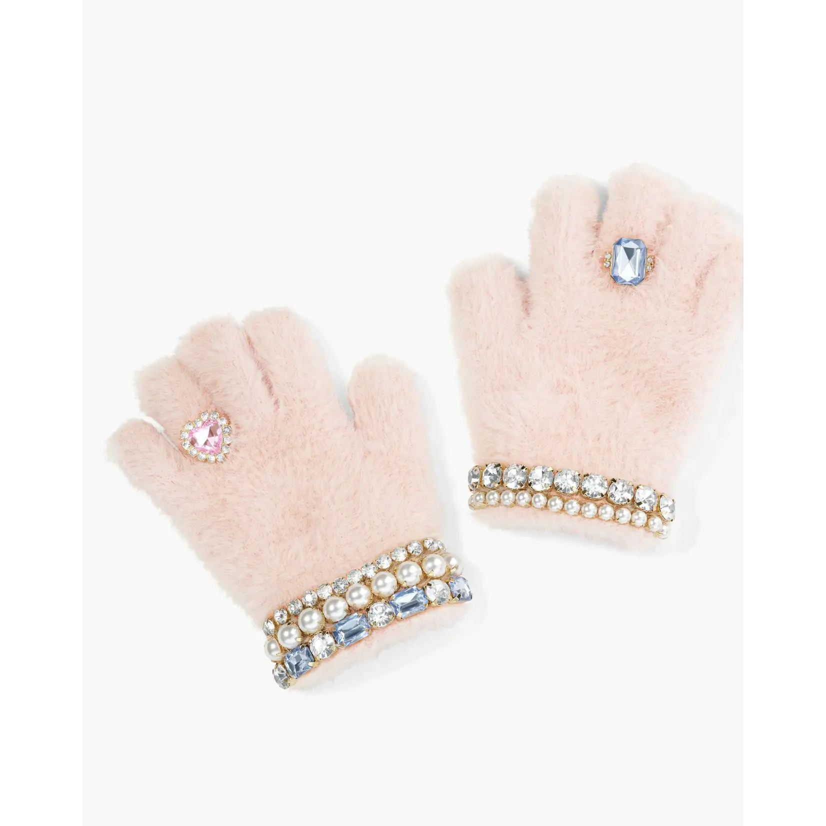 Cotton Candy Jeweled Gloves