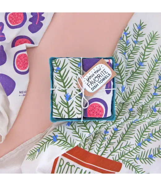 Tea Towel Set (2) - Rosemary & Fig