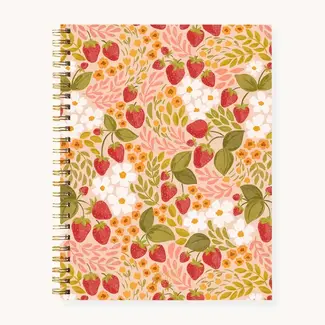 Elyse Breanne Design Strawberry Softcover Spiral Notebook