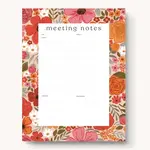 Rosewood Blooms Meeting Notes Notepad