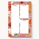 Rosewood Blooms Daily Planner Notepad